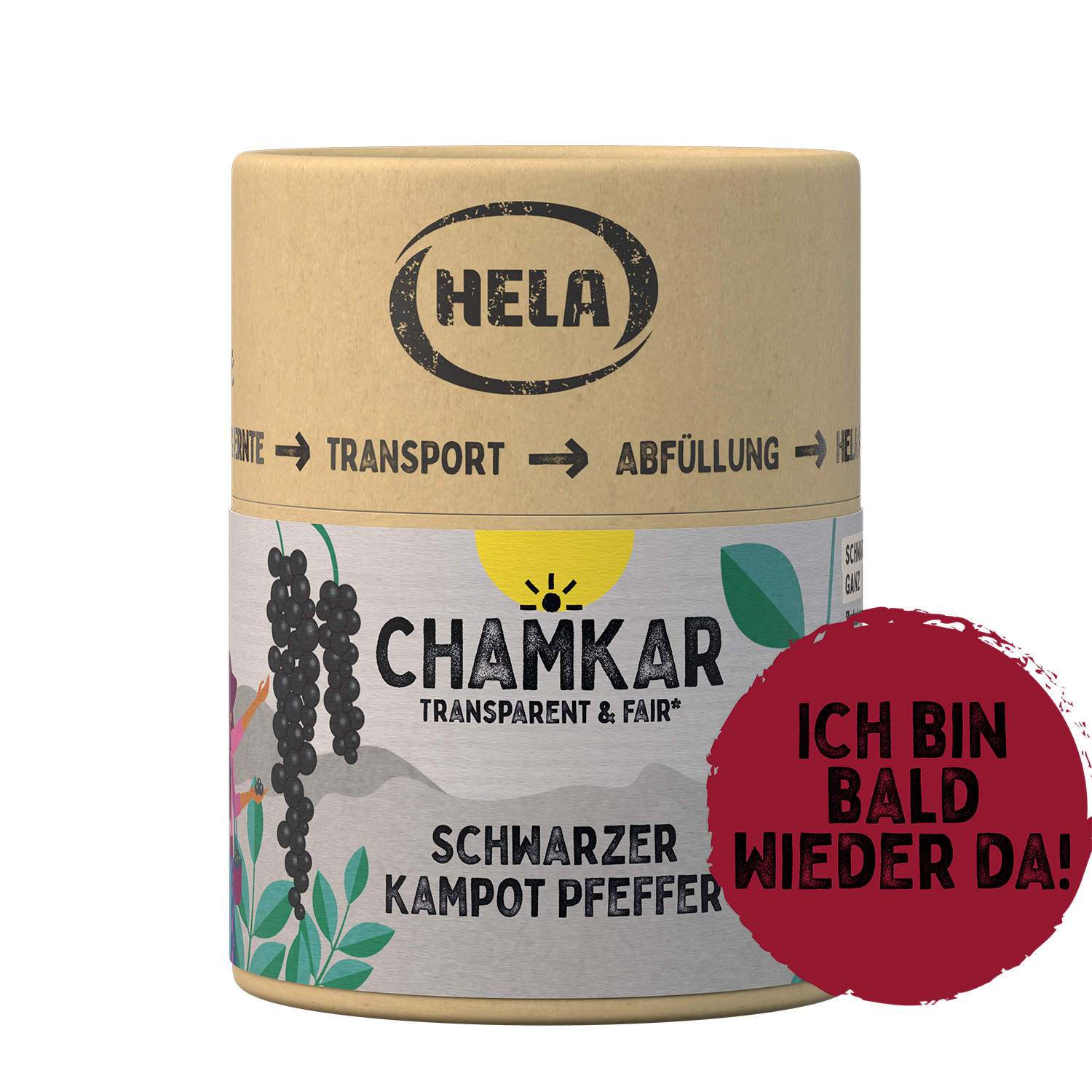 Chamkar Schwarzer Kampot Pfeffer 100 g