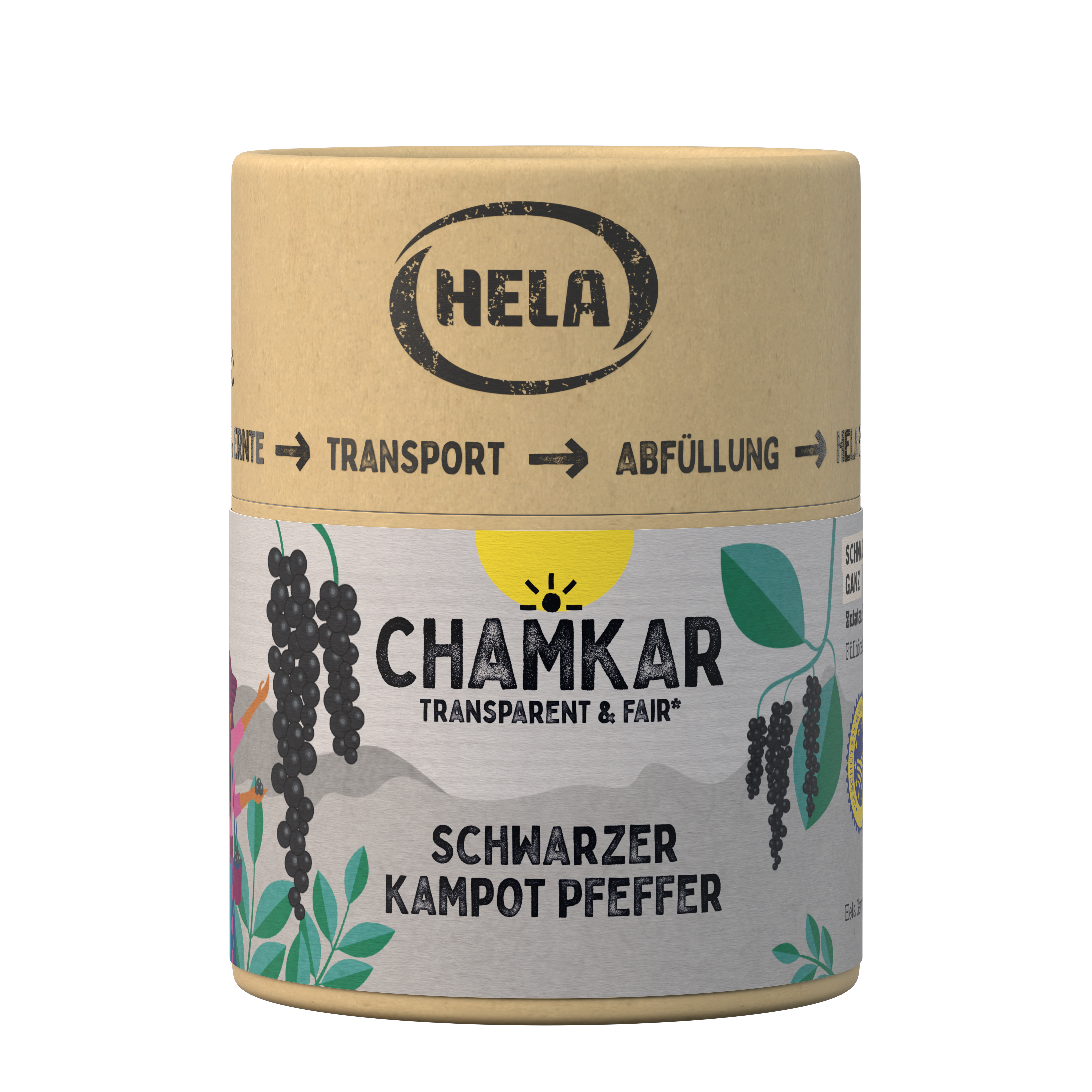 Chamkar Schwarzer Kampot Pfeffer 100 g