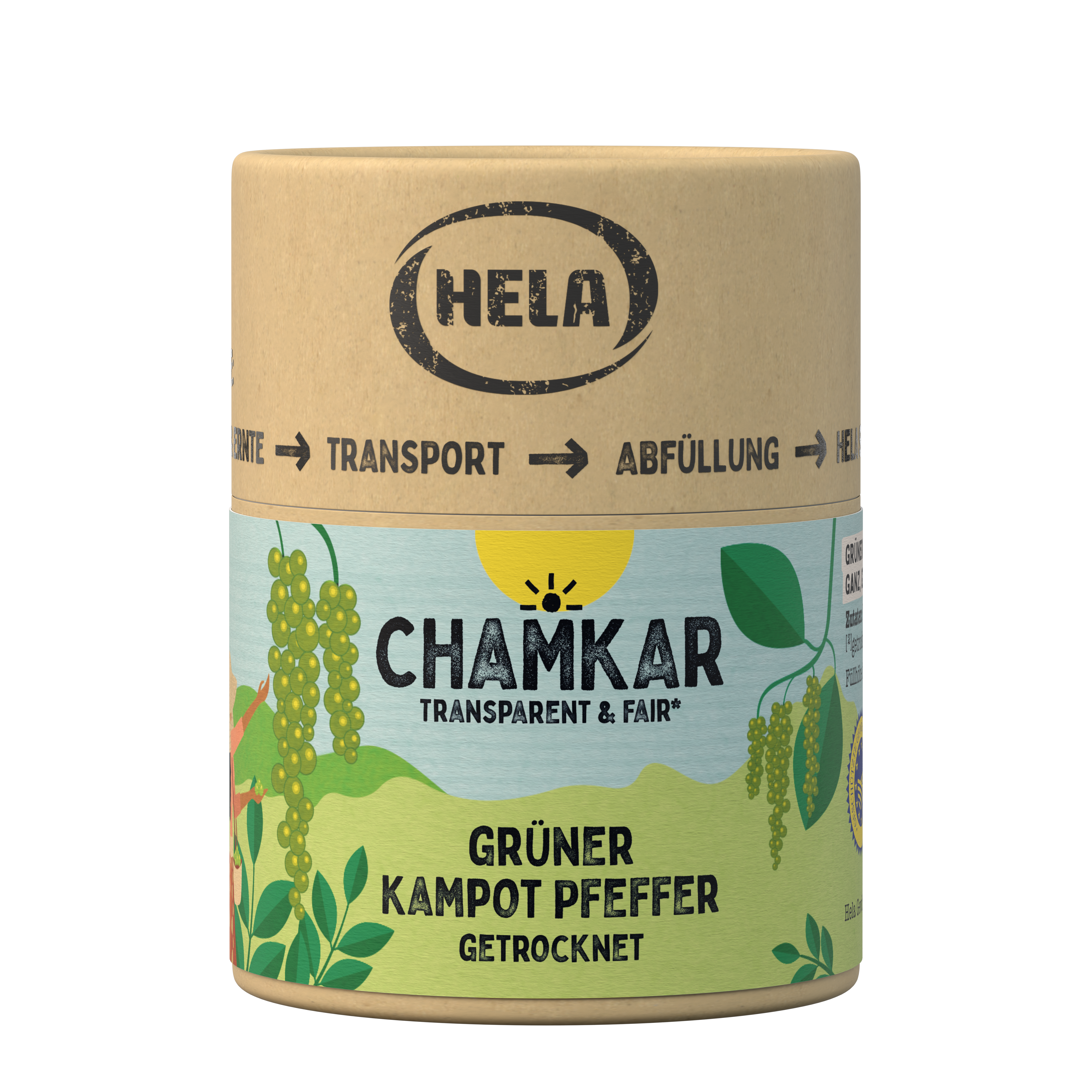 Chamkar Grüner Kampot Pfeffer getrocknet 25 g