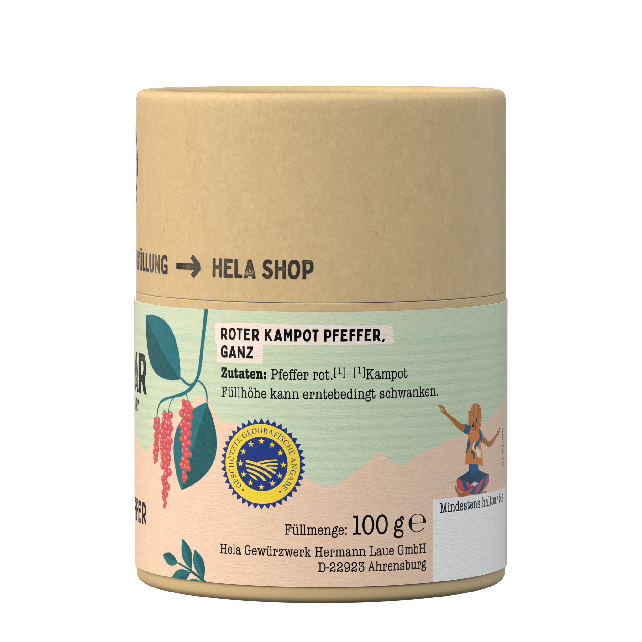 Chamkar Roter Kampot Pfeffer 100g