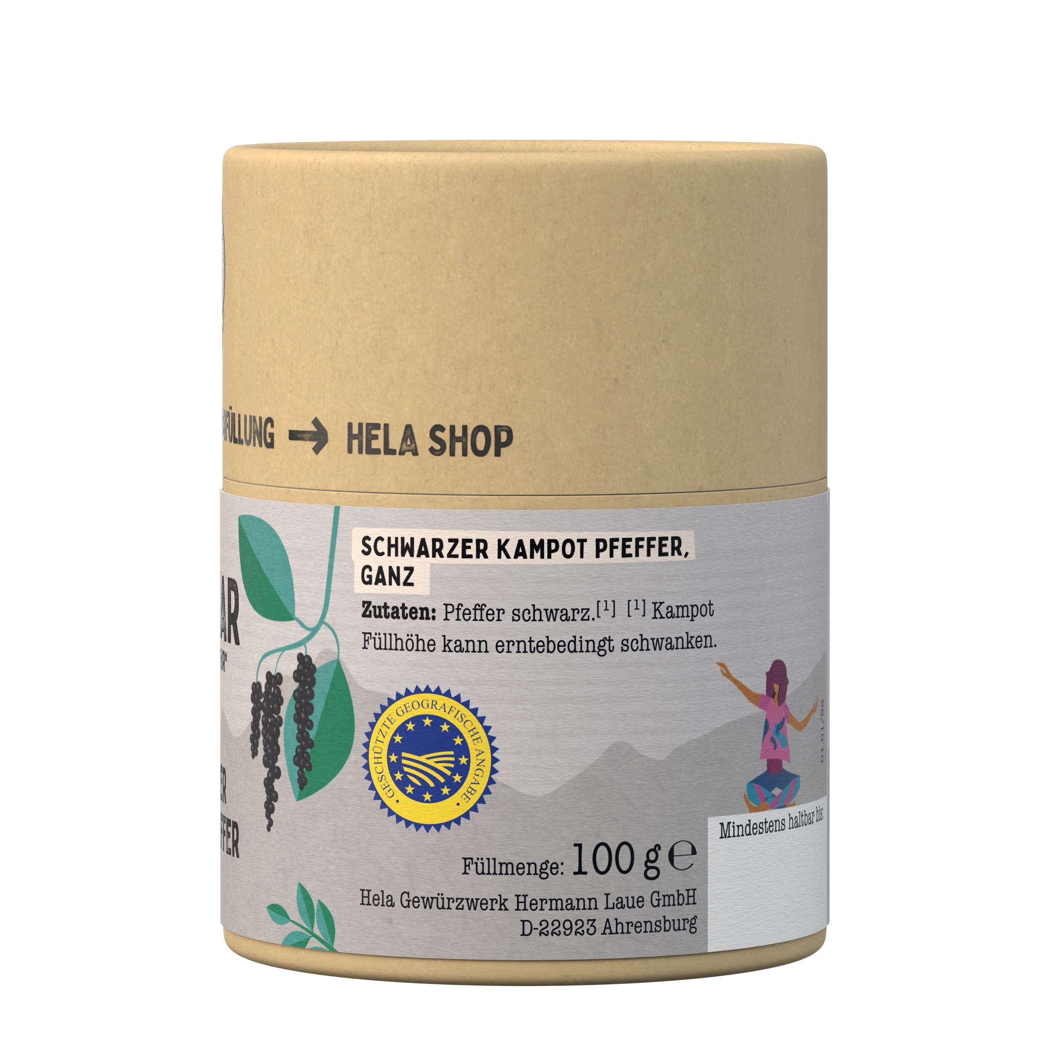 Chamkar Schwarzer Kampot Pfeffer 100 g