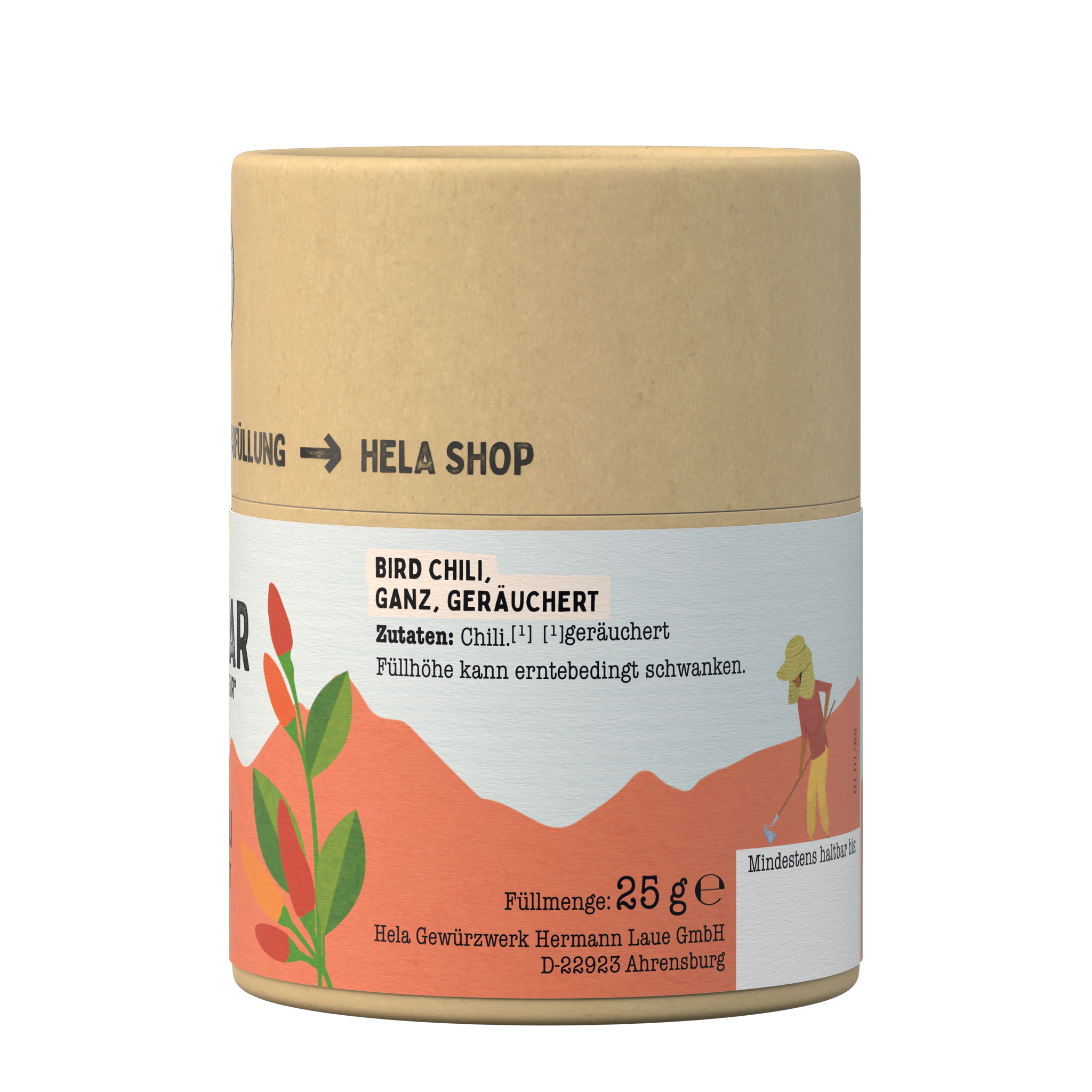 Chamkar Bird Chili geräuchert 25 g