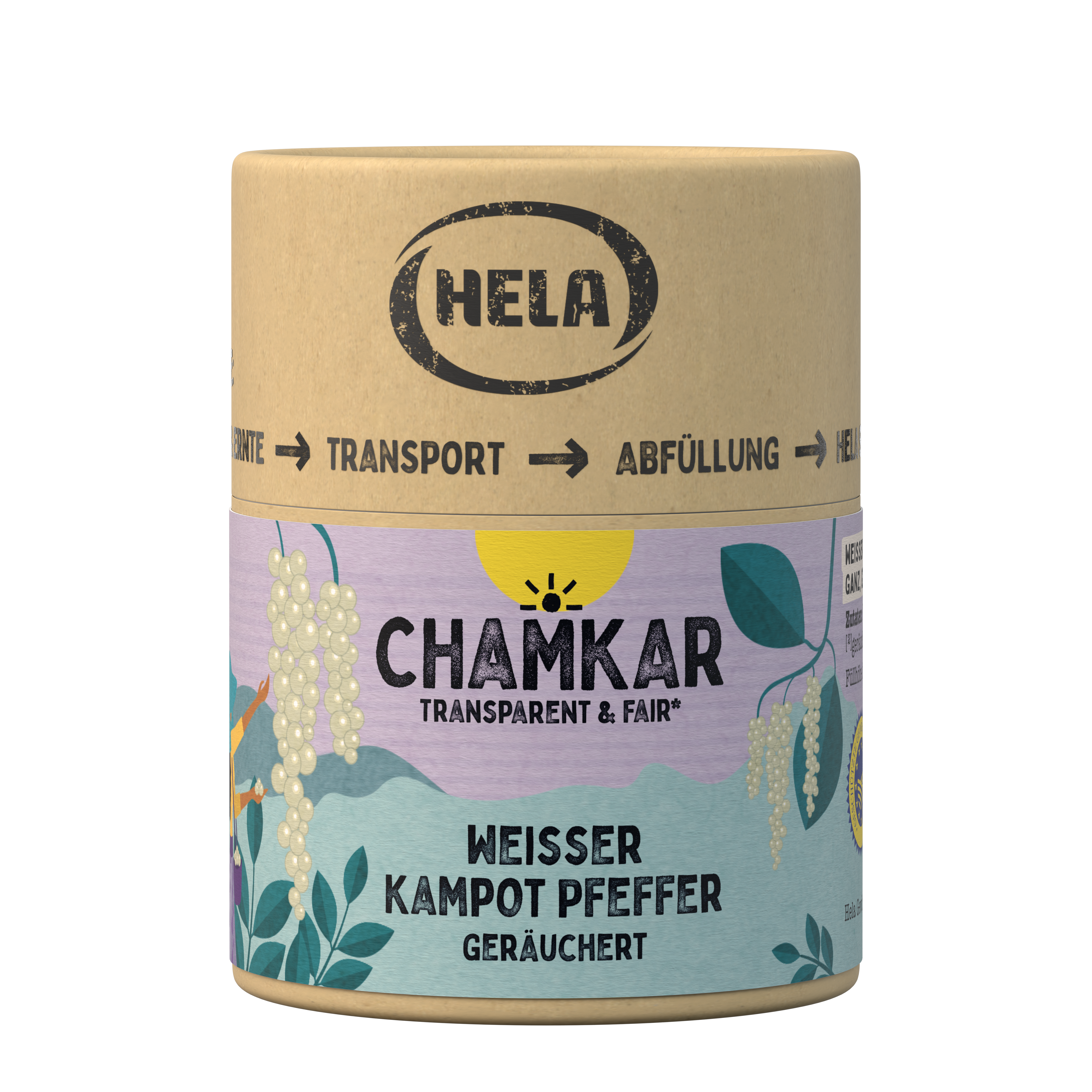 Chamkar Weißer Kampot Pfeffer geräuchert 100 g